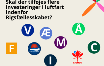 Overblik: Skal der tilføjes flere investeringer i luftfart indenfor Rigsfællesskabet?