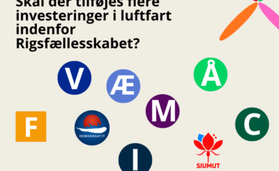 Overblik: Skal der tilføjes flere investeringer i luftfart indenfor Rigsfællesskabet?